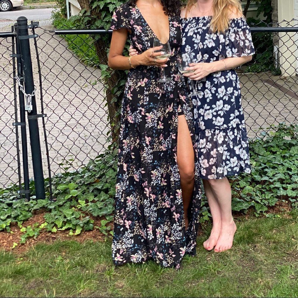 Black Maxi Romper dress